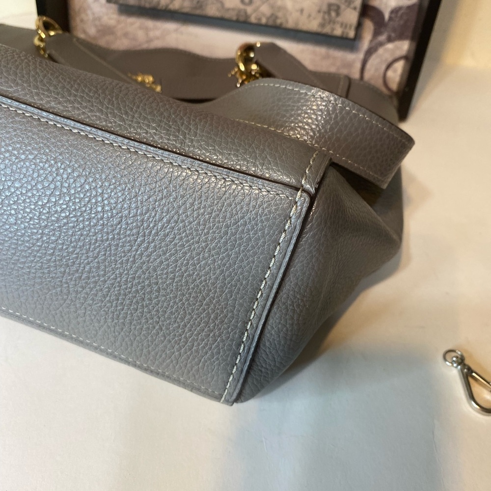 Coach Gray Leather Tote - Picture 9 of 11